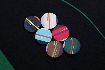 [500-Pieces Ceramic Poker Chips Set] 3 Chip Value Options